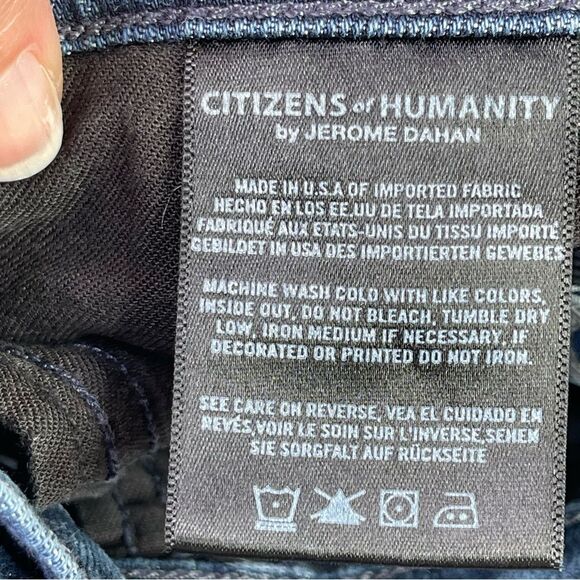 Citizens of Humanity Avedon Jeans Women's 26 Blue Skinny Low Rise Dark Denim - Picture 8 of 14